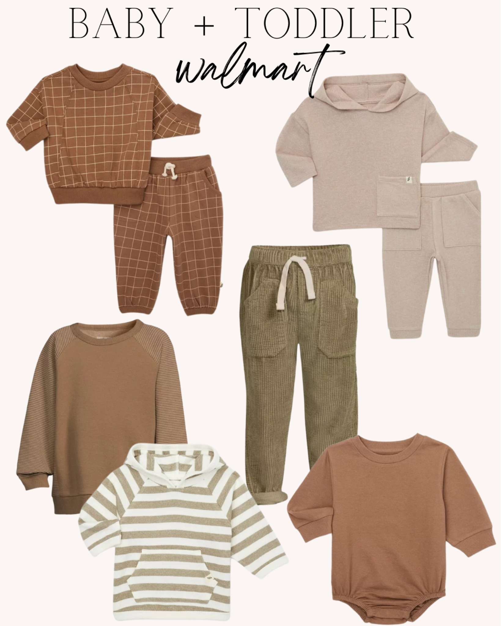 neutral toddler & baby walmart clothing 

#LTKkids #LTKunder50 #LTKbaby