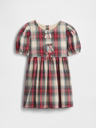 Baby & Toddler Puff-Sleeve Bow Dress | Gap (US)