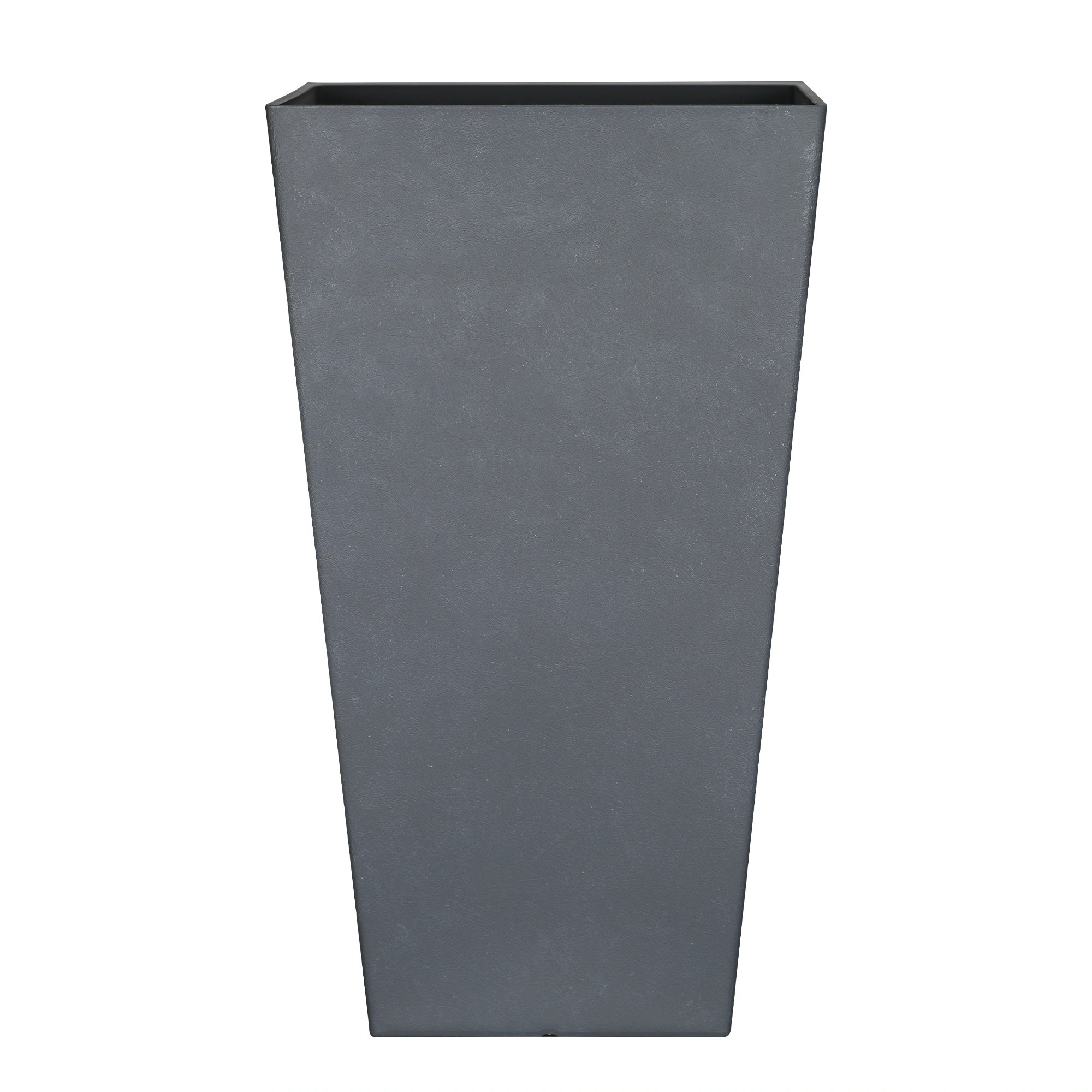 allen + roth Square 11.3-Inches W Large Gray Resin Contemporary/Modern Indoor/Outdoor Planter with Drainage Holes | PLG4112TYH | Lowe's