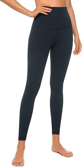 CRZ YOGA Super High Waisted Butterluxe Workout Leggings 25''/28'' -Over Belly Buttery Soft Full L... | Amazon (US)
