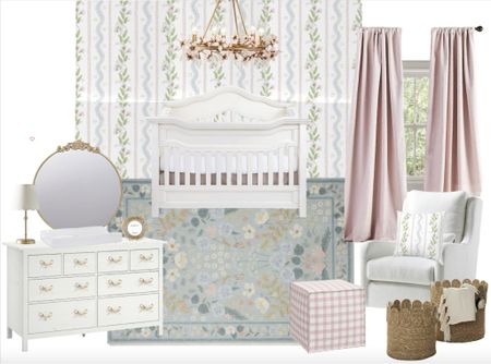 Girls nursery mood board, girls nursery ideas baby girl, baby’s nursery, nursery ideas 

#LTKbump #LTKsalealert #LTKhome