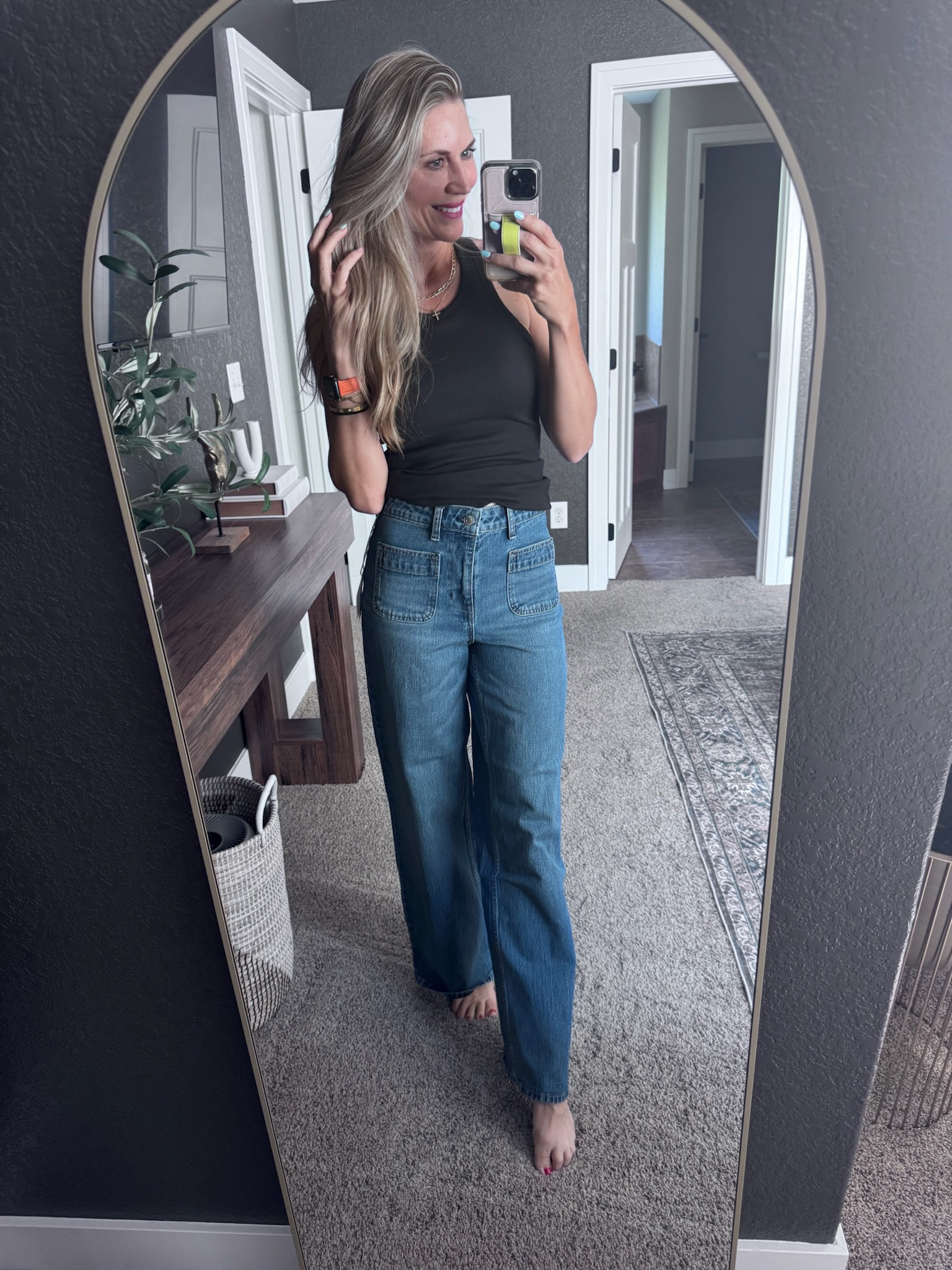 Walmart for the win with this entire outfit! This tank has a built-in bra and is such a versatile staple — perfect on its own or layered, and the price can’t be beat. A must-have basic for any wardrobe!

#walmartfashion #walmartfinds #bestofwalmart #everydaybasics 

#LTKStyleTip #LTKFindsUnder50