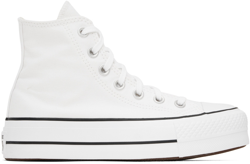 Converse White All Star Platform Sneakers | SSENSE