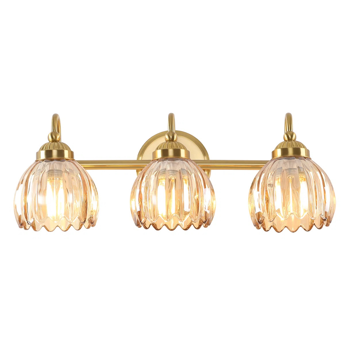 Vintage Bathroom Light Fixtures Tulip Glass Shade (Bulbs Not Included) | Wayfair North America