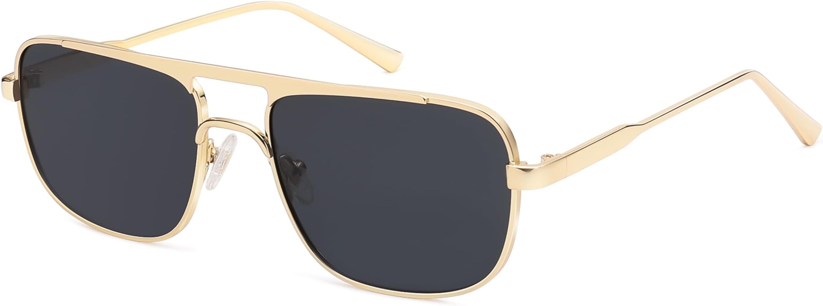 SOJOS Retro Square Aviator Polarized Sunglasses Women Men Vintage Shades Womens Mens Sun Glasses ... | Amazon (US)