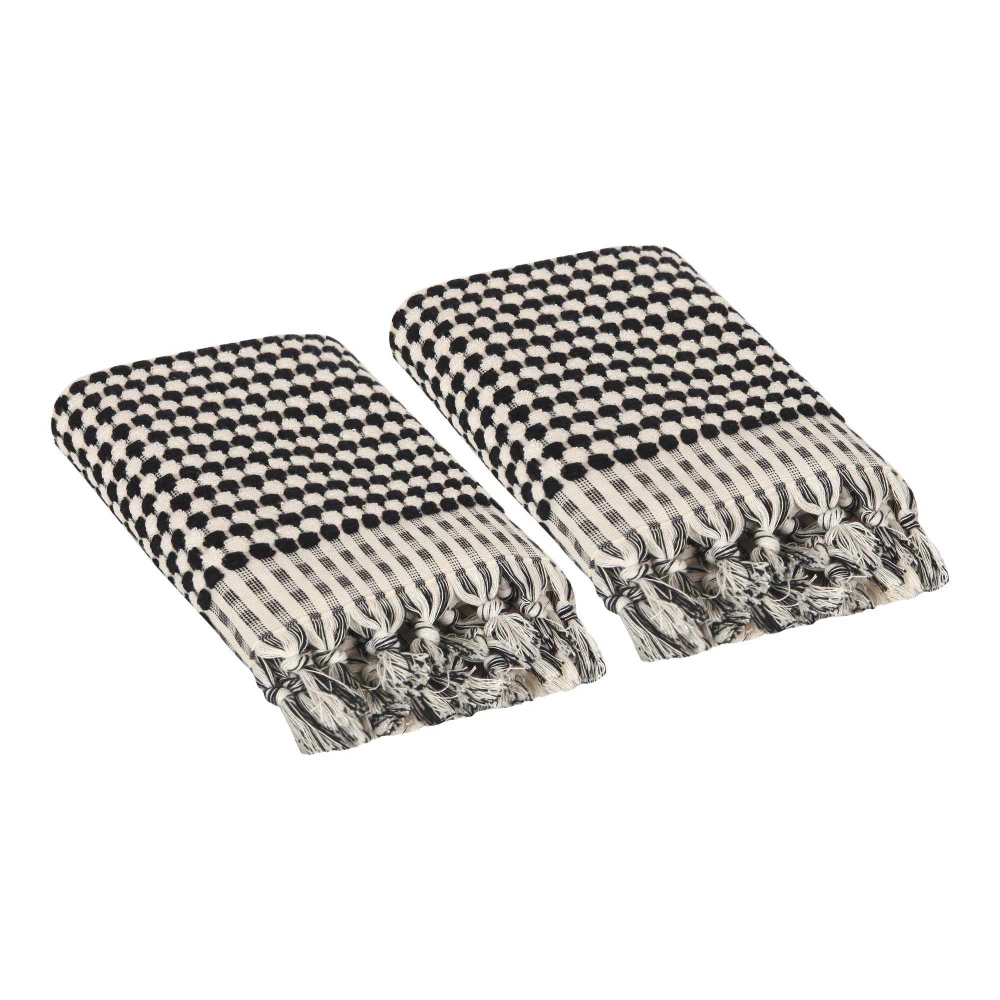 Dots Turkish Terry Hand Towel | Olive and Linen LLC