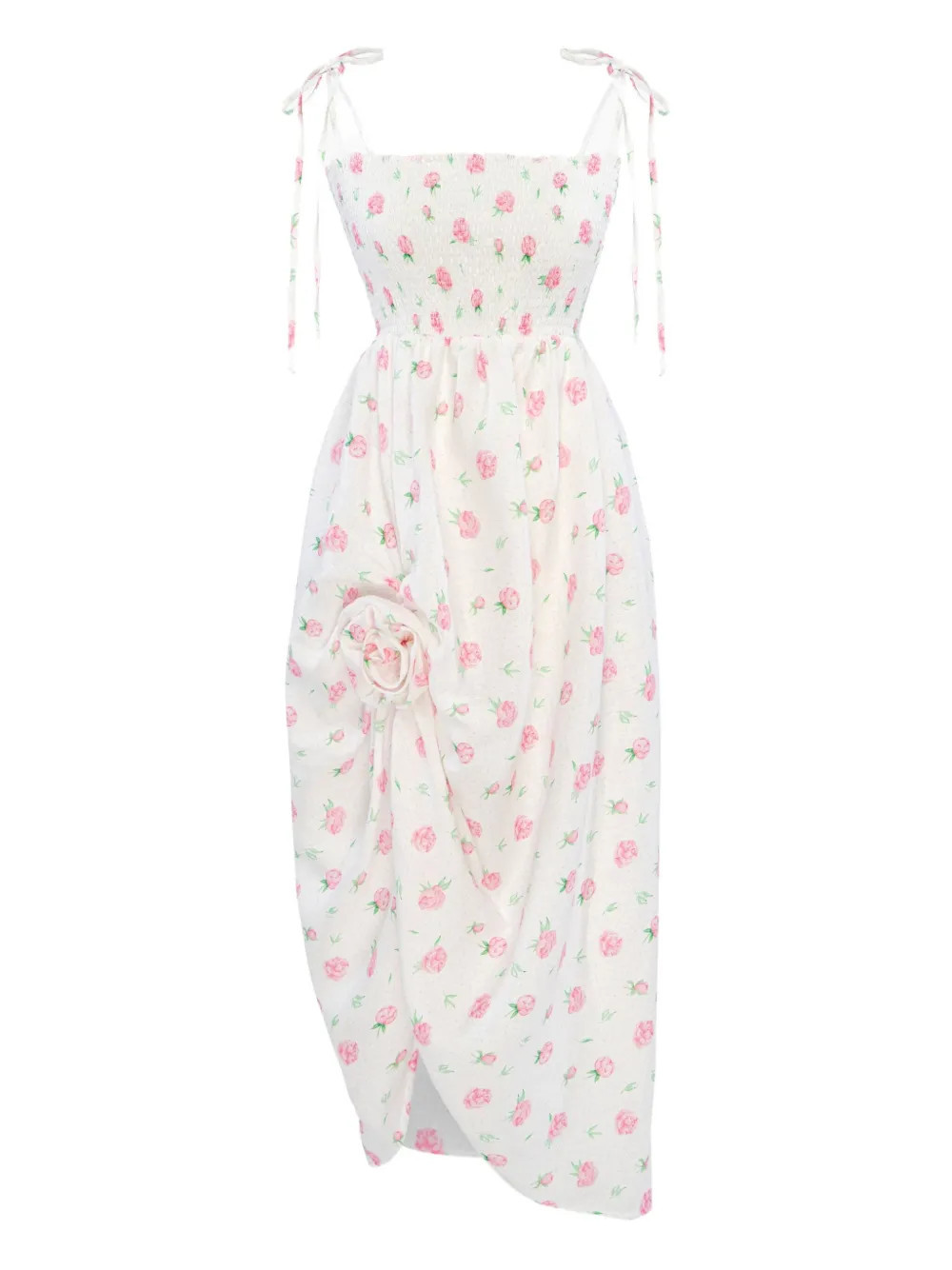 Sleeper floral-print midi dress - White | Farfetch Global