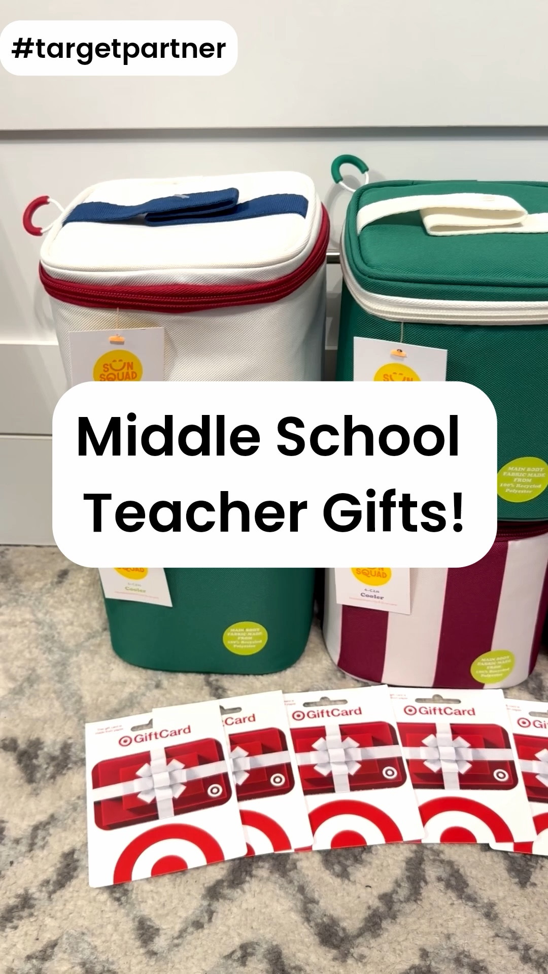  
#targetpartner I’ve been working on our Teacher Appreciation Week gifts for our middle school teachers and these $5 cooler bags from @target paired with a gift card are perfect when you have a lot of teachers to shop for! #target


#LTKKids #LTKSeasonal #LTKmomlife