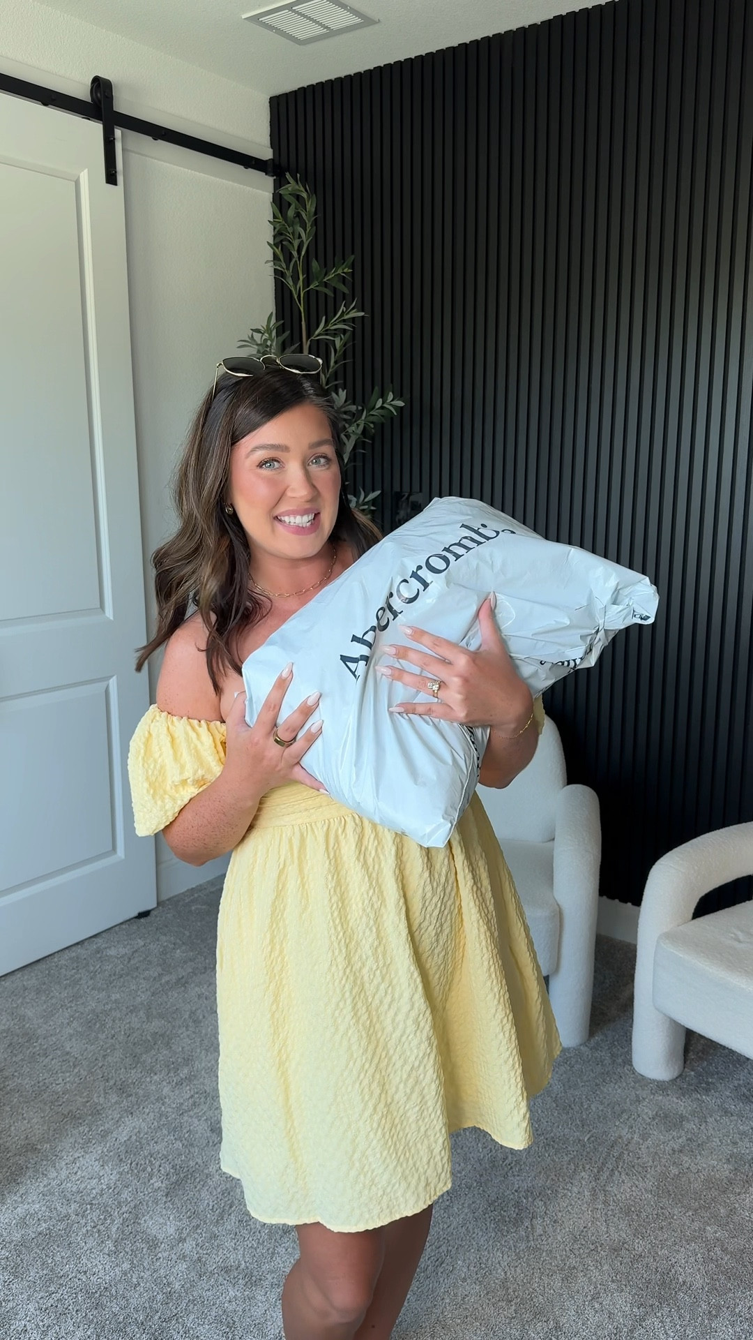 New Abercrombie transition to fall finds - wearing a medium in all tops. Would size up to a large in the button down. Jeans are a 29R (my true size) but slightly snug in the waist. I’m 5’7 & 160lbs. My yellow dress at the start of the video is old but I linked the new colors 

#LTKMidsize #LTKSaleAlert #LTKStyleTip