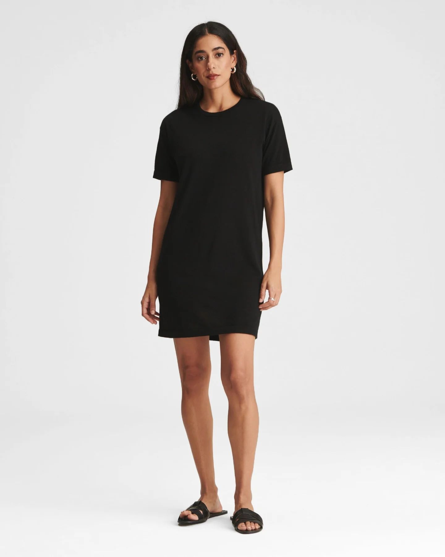 Fancy Cashmere T-Shirt Mini Dress | NAADAM