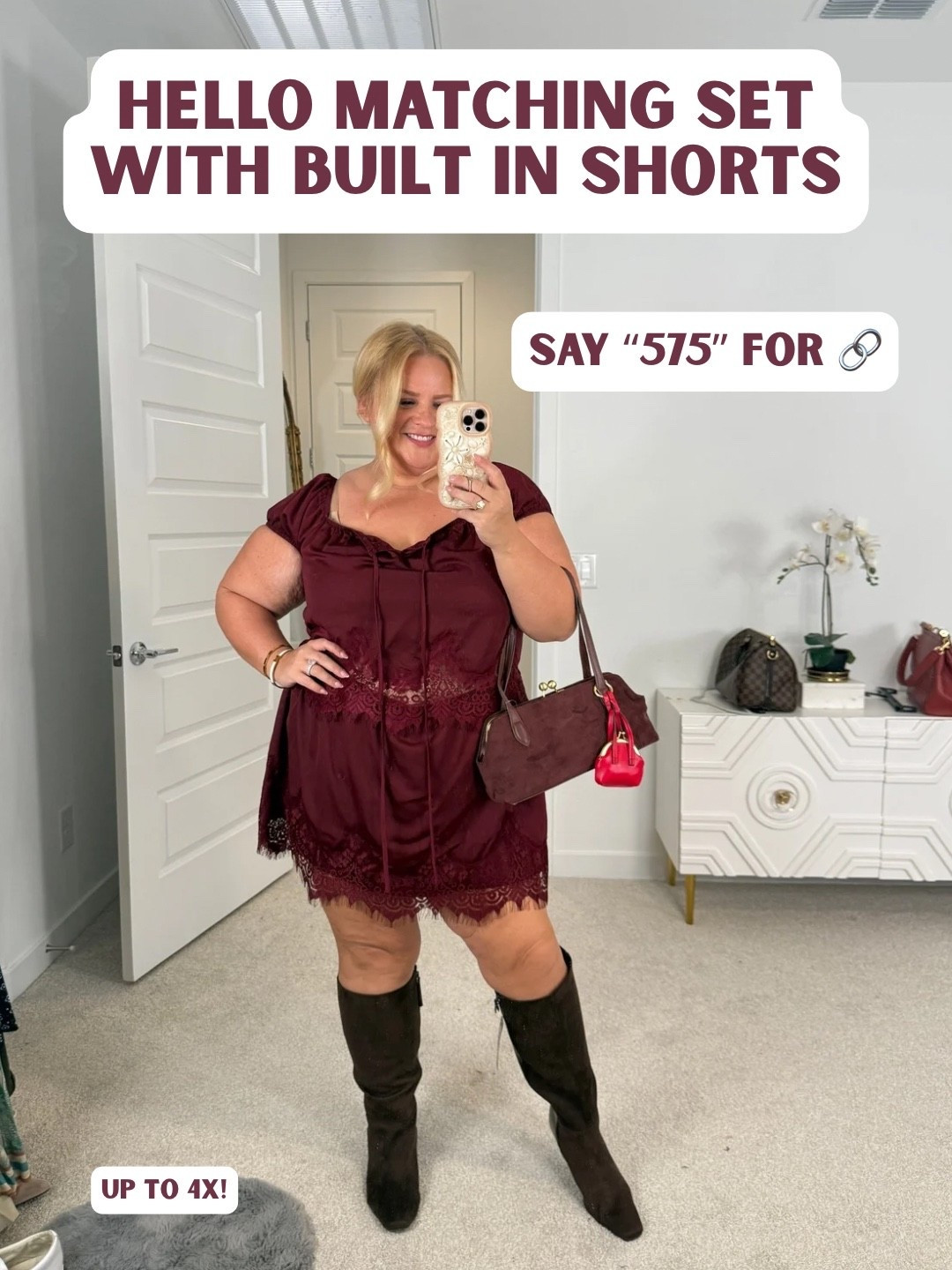 Wearing xxl
Boots and bag linked on ig

#LTKSaleAlert #LTKPlusSize #LTKOver40