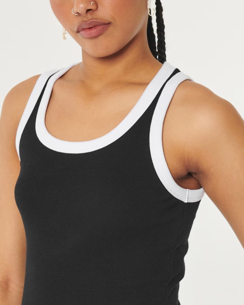 Women's Ribbed Scoop Tank | Women's Sale | HollisterCo.com | Hollister (EU)