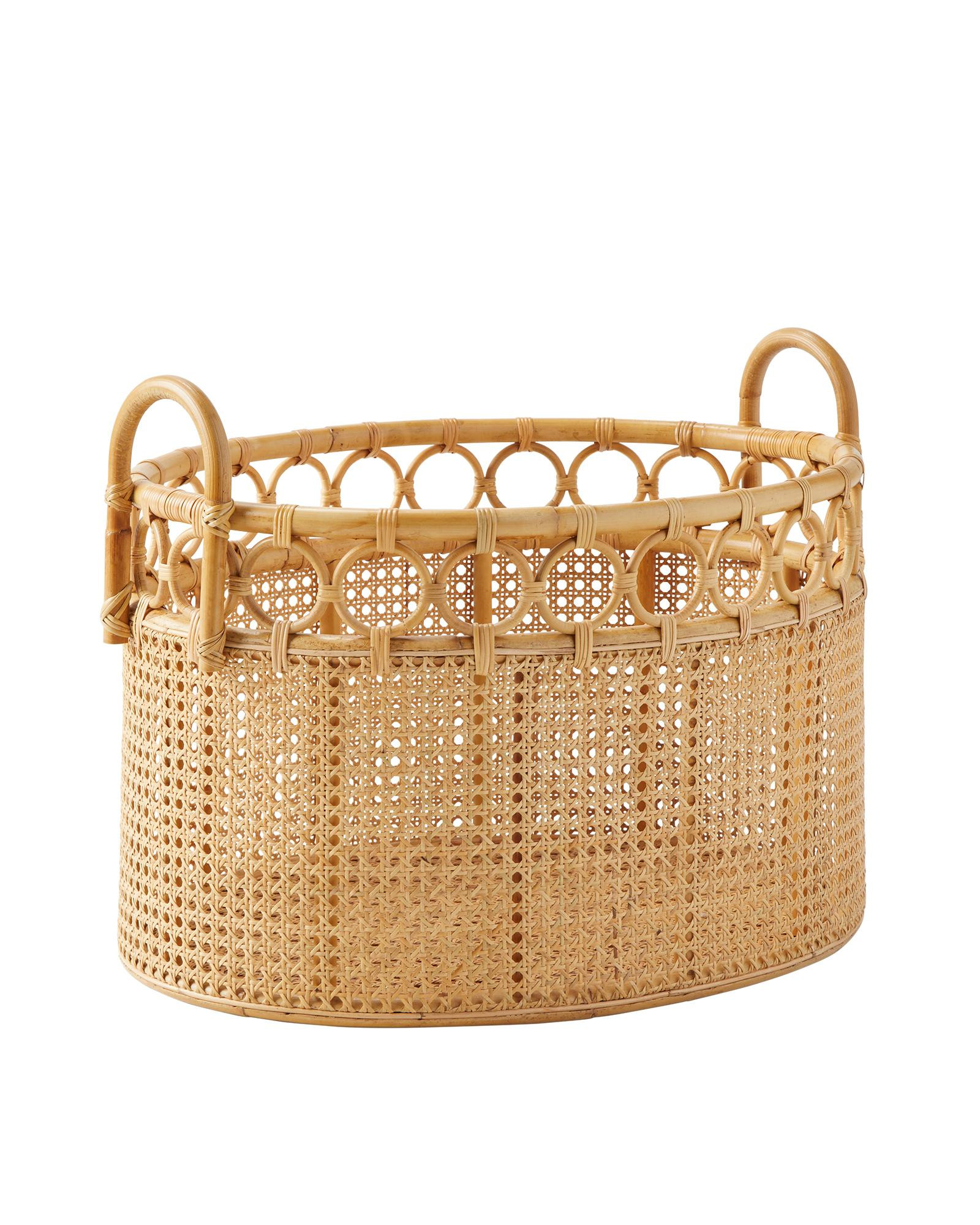 Westchester Rattan Storage Basket | Serena and Lily