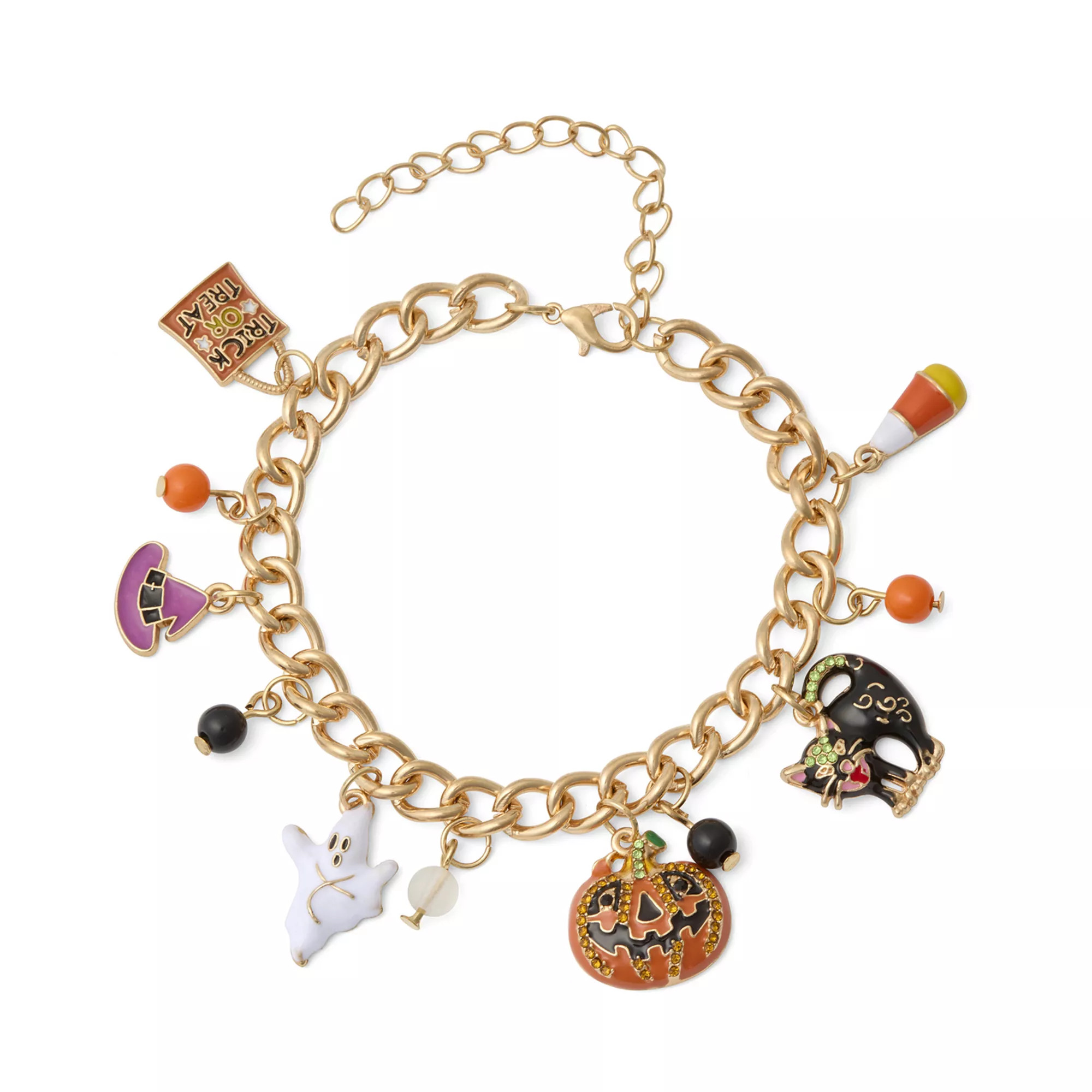 Gold Tone Halloween Charms Bracelet | Kohl's