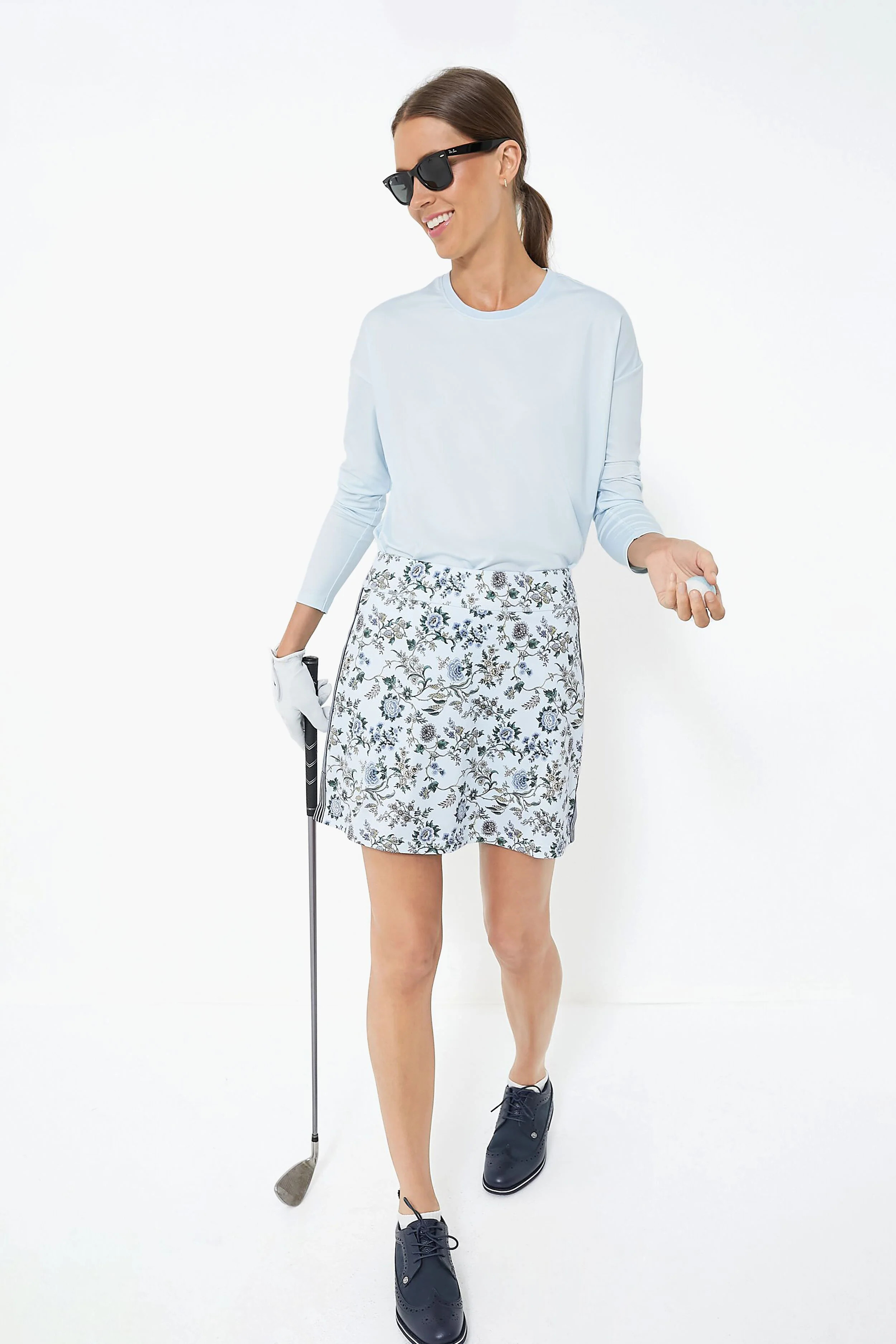 Light Blue Long Sleeve Ryan Boyfriend Tee | Tuckernuck (US)