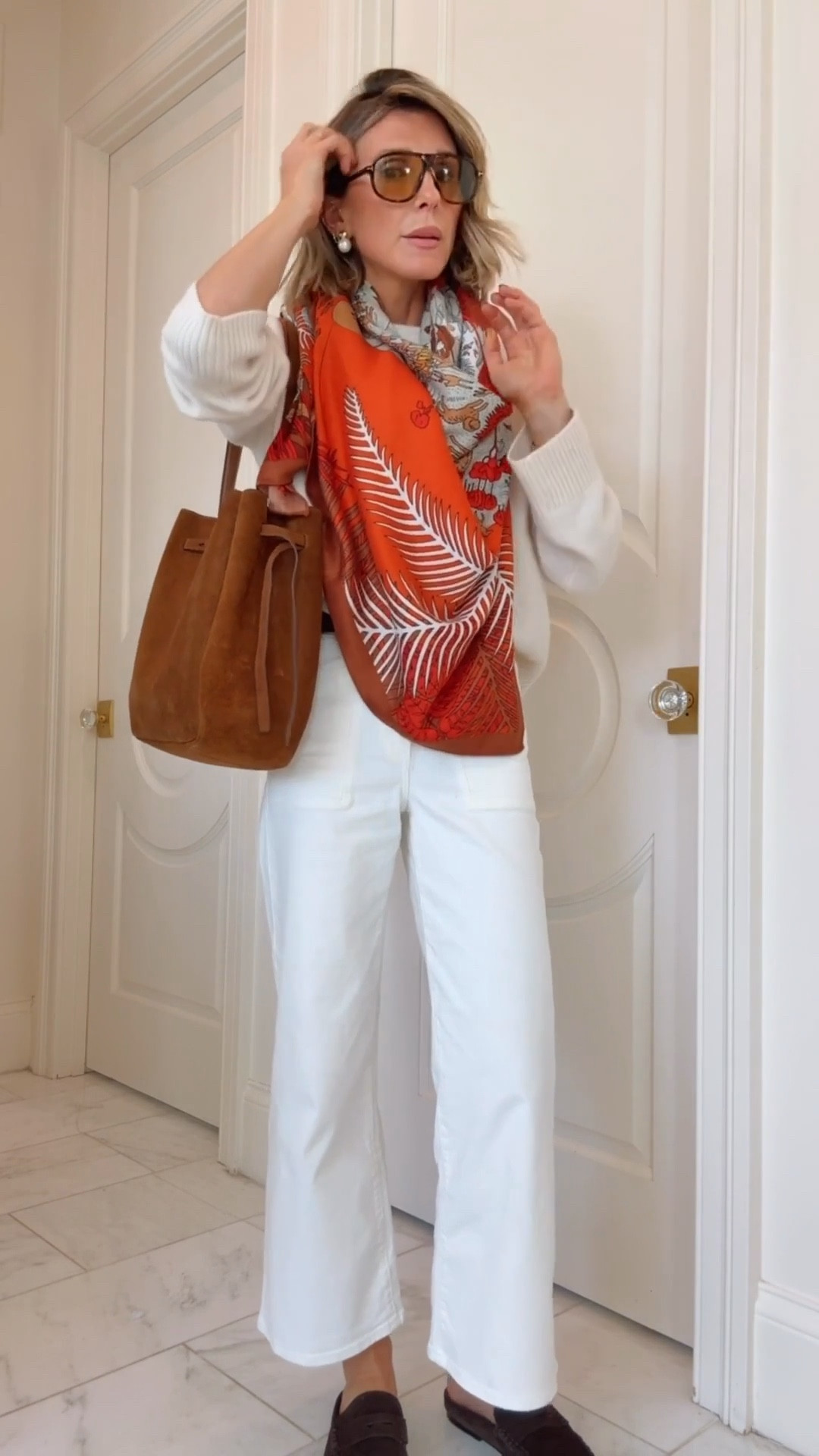 White jeans are such a spring staple 🤍 Wearing these now and straight into the season — they fit true to size.
#LTKStyle #SpringDenim #NeutralStyle 

#LTKootd #LTKSeasonal #LTKootd