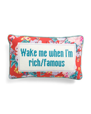 9x15 Rich And Famous Needlepoint Pillow | Throw Pillows | Marshalls | Marshalls