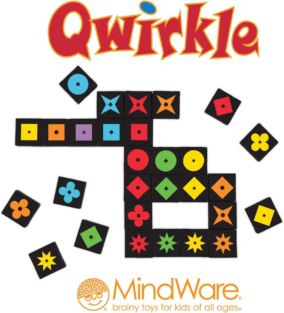 MindWare Qwirkle Color Blind Friendly Family Game Game for Kids and Adults - Fun Family Game Nigh... | Amazon (US)
