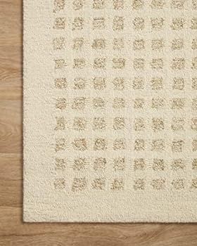 Chris Loves Julia x Loloi Polly Collection POL-01 Ivory / Natural, Contemporary 18" x 18" Sample Rug | Amazon (US)