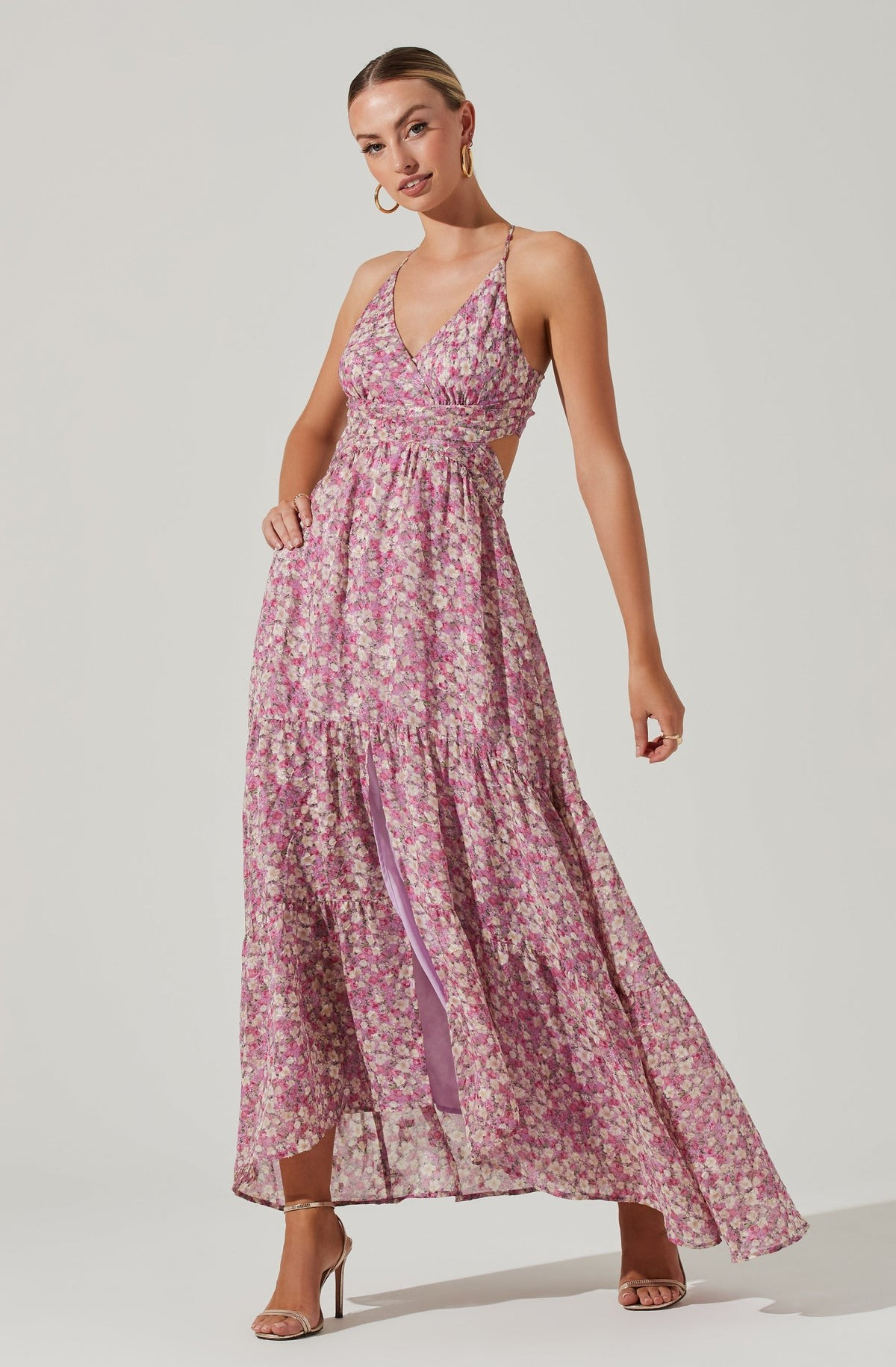Frolic Floral Cutout Maxi Dress | ASTR The Label (US)
