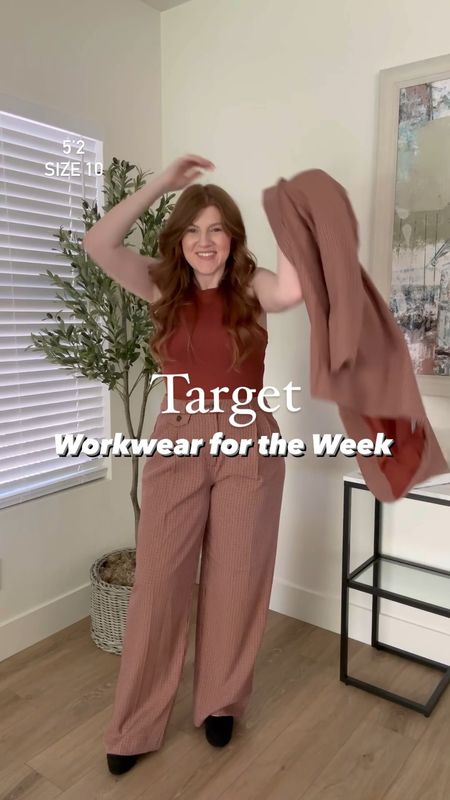 🎯TARGET WORKWEAR🎯


Taking a break from the wedding guest dresses to share some super cute workwear finds from @targetfashion ❤️ Wearing these, makes me miss working in an office… kinda! 🤪 

Everything linked on the @shop.LTK app or comment “WORK” for a link to be sent to you! Or shop here:

https://liketk.it/4fMrT

Sizing Details:

Outfit 1
Blazer: size small (runs big!)
Pants: size 8 
Tank top: size medium 

Outfit 2
Pants: size medium 
Tank top: size medium 
Cardigan: size medium 

Outfit 3
Pants: size medium
Shirt: size medium 

Outfit 4
Pants: size 8 
Tank top: size medium 

Outfit 5
Blazer: size small
Tank top: size medium
Jeans: size 10 

Shoes all fit true to size 


#targetoutfits #workwear #ltkworkwear #fallworkoutfits #fallworkwear #targetfashion #targetoutfit #targetfallfashion #targethaul #targetfashionfinds #size10fashion #size10style #size10workwear #officeoutfits #businesscasualoutfits work outfit

#LTKsalealert #LTKunder50 #LTKworkwear