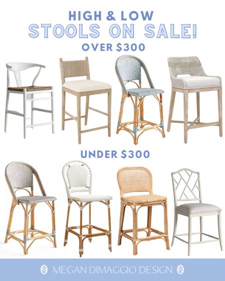 Coastal Kitchen counter & bar stools price ranged high to low on sale picks!! Linked some of the most highly rated and best selling stools now on major sale, plus so many are actually under $300 a piece right now!! Even more linked 🤍

#LTKhome #LTKsalealert #LTKFind
