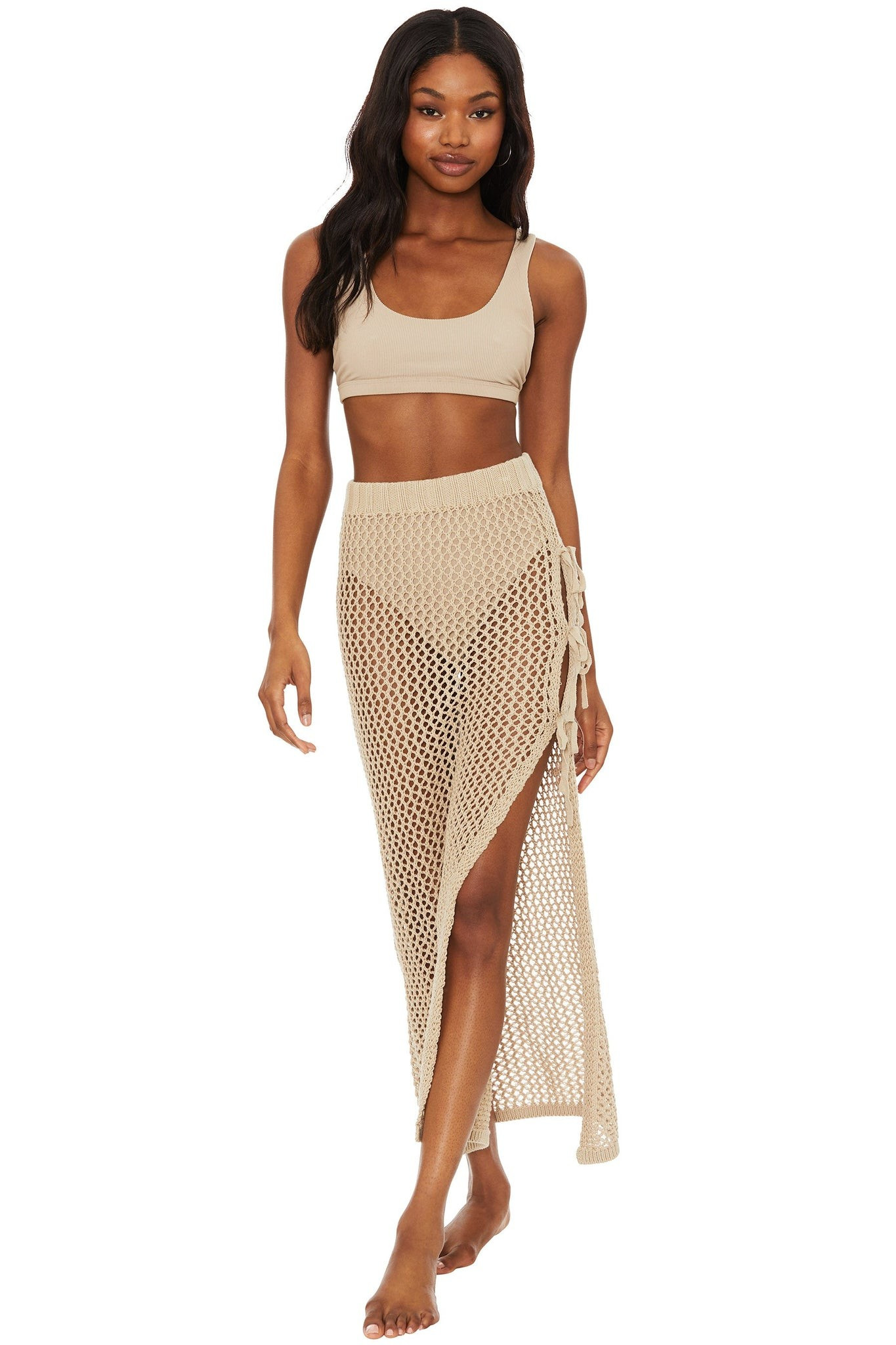 Deborah Skirt Tan | Beach Riot