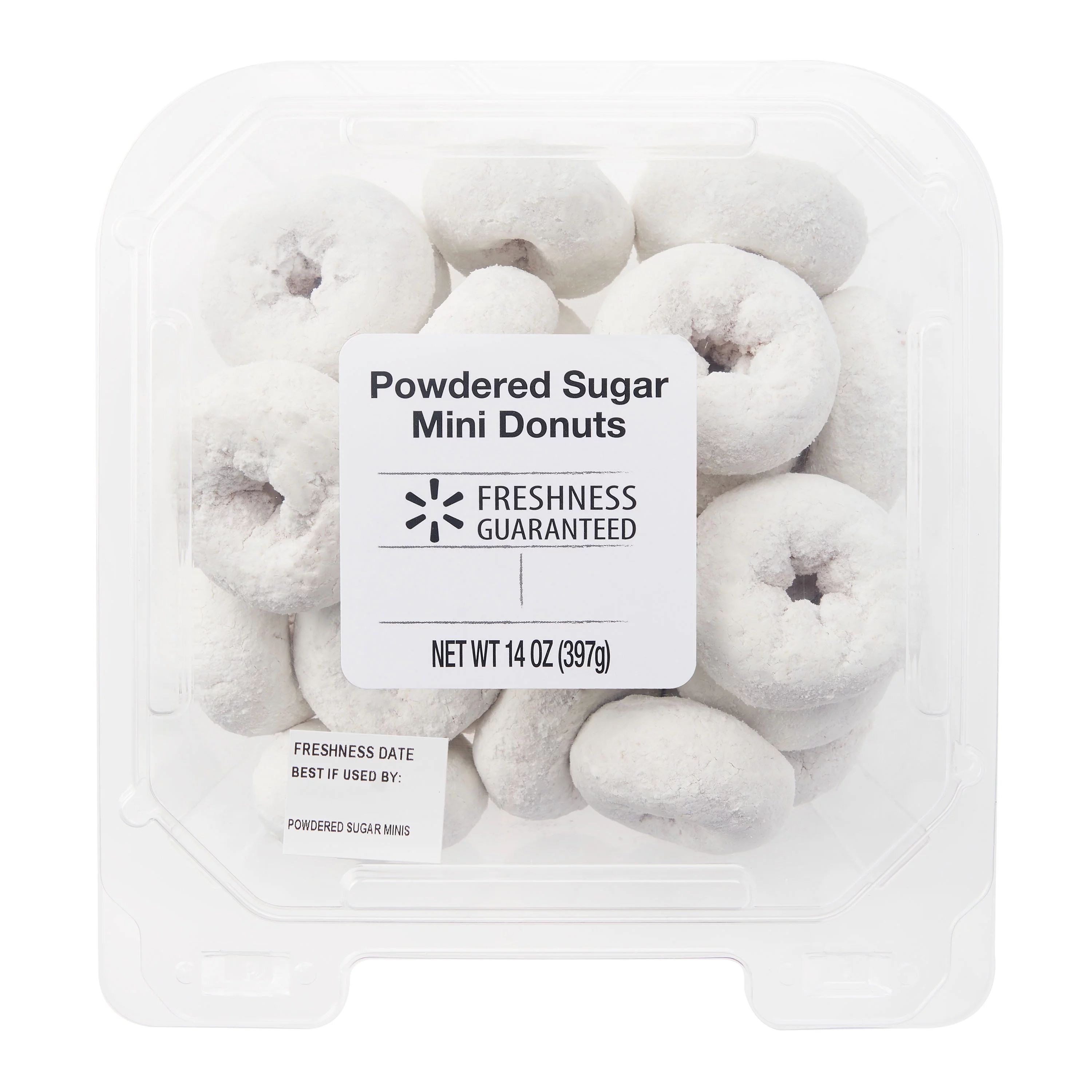 Freshness Guaranteed Powdered Sugar Mini Donuts, 14 oz - Walmart.com | Walmart (US)