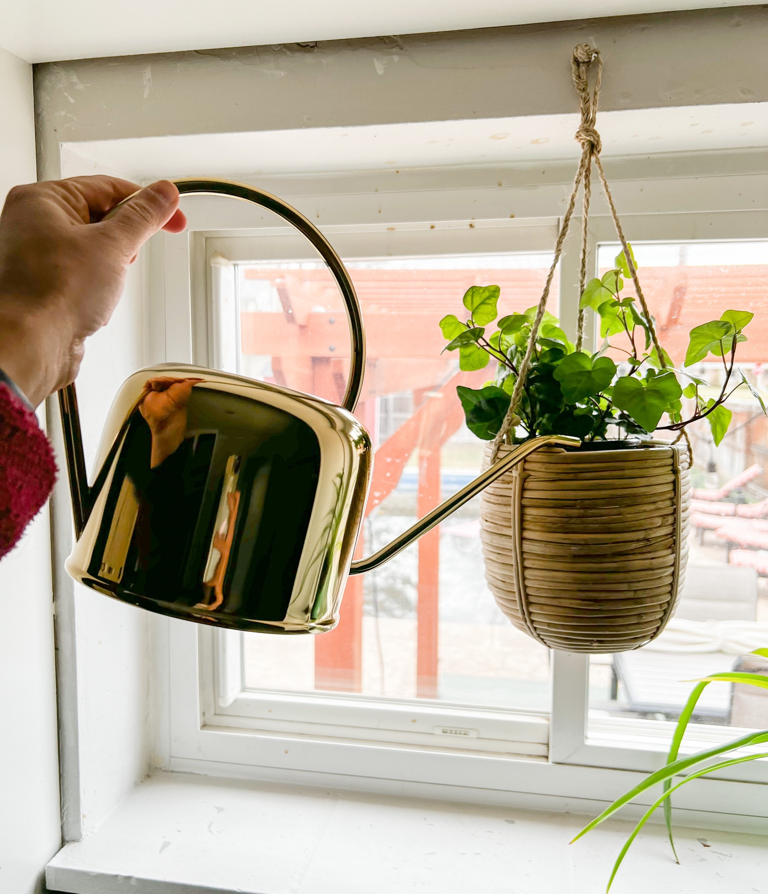 spring is coming (despite the snow we just got) and this gorgeous brass watering can is small enough to display as decor but also water your plants🪴 plus the rattan hanging basket is perfect for kitchen windows!

rattan hanging basket, hanging basket, hanging plant basket, watering can, brass watering can, small watering can, spring gift guide, spring housewarming gift, art deco watering can, brass home decor, H&M home decor, home decor

#LTKSeasonal #LTKhome #LTKunder50