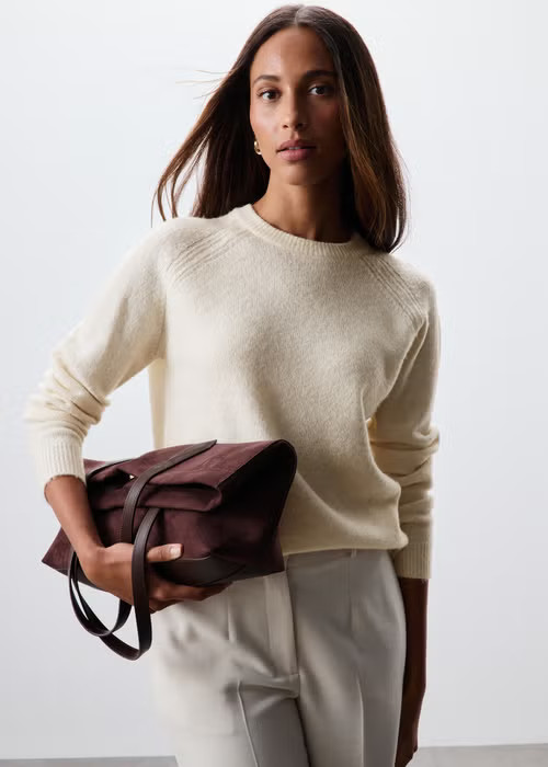 Cream Crew Neck Knitted Jumper - XS | Matalan UK | Matalan (UK)