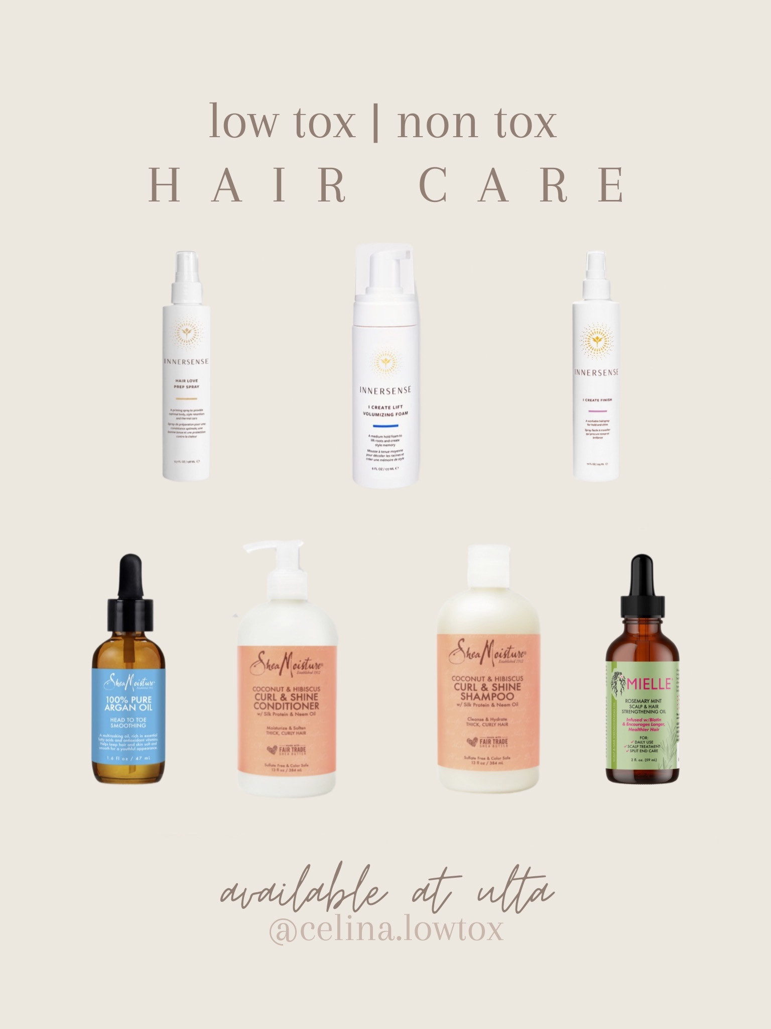 low toxic and non toxic hair options at Ulta Beauty! #lowtoxic #nontoxic #haircare #hairproducts #hair

#LTKbeauty