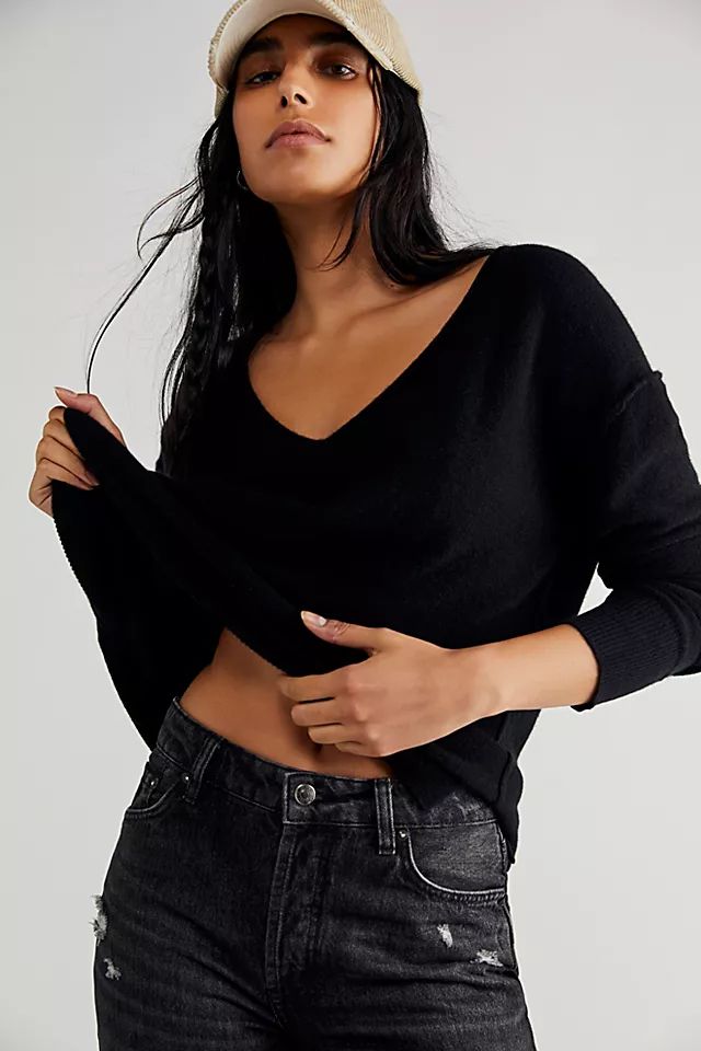 Harmony Cashmere V Sweater | Free People (UK)