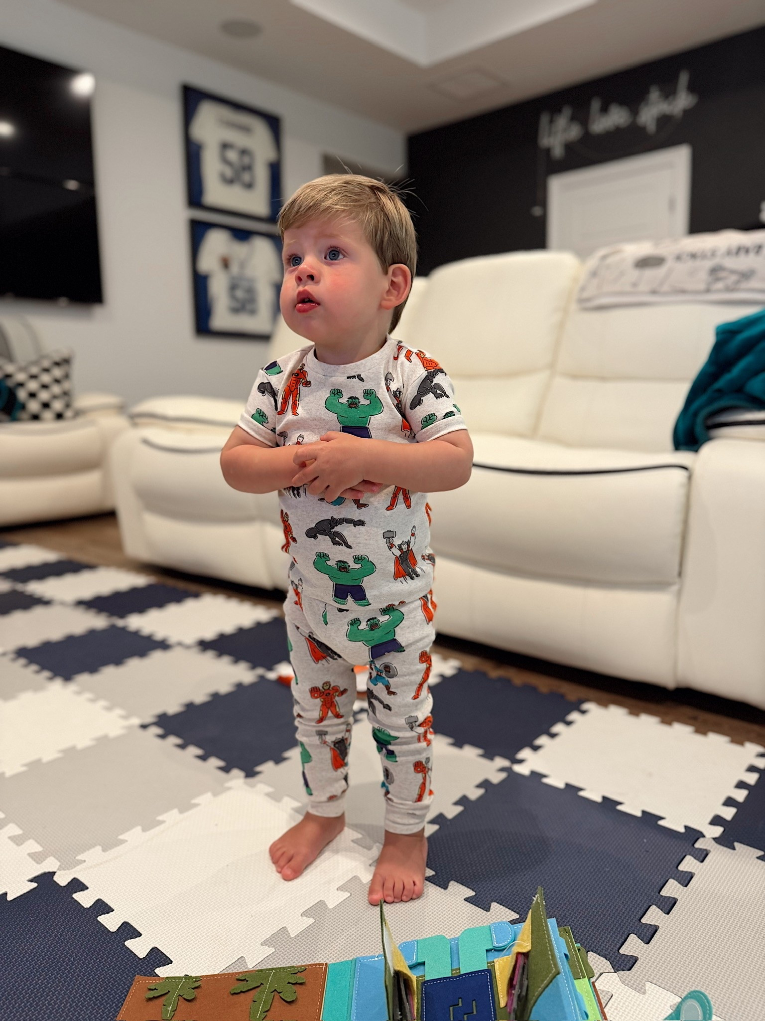 Just got the cutest Marvel Avengers pajamas for Storm from @monicaandandy!

#LTKKids #LTKBaby #LTKmomlife
