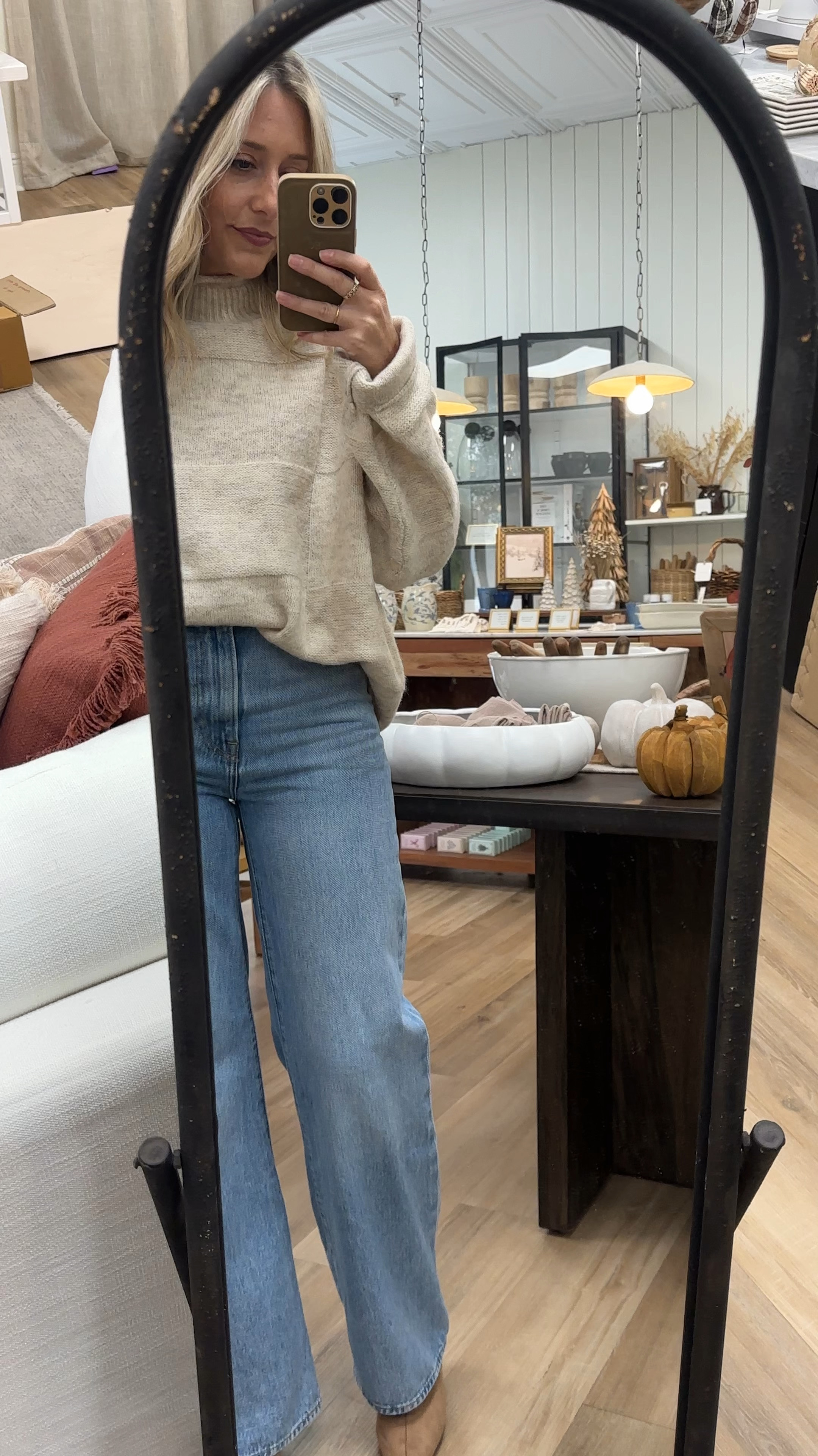 Obsessed with this easy, oversized sweater! So soft, and perfect oversized fit. A cute and casual outfit this season. Also, the perfect wide leg jeans IMO 

#LTKSeasonal #LTKStyleTip #LTKGiftGuide