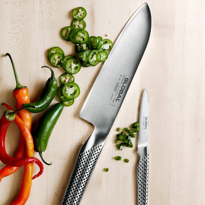 Global Classic 2-Piece Set, 7" Santoku Knife & Paring Knife | Williams-Sonoma