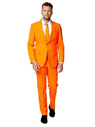 OppoSuits - Men's - Solid Color Suit The Orange - 36 - Orange | Amazon (US)