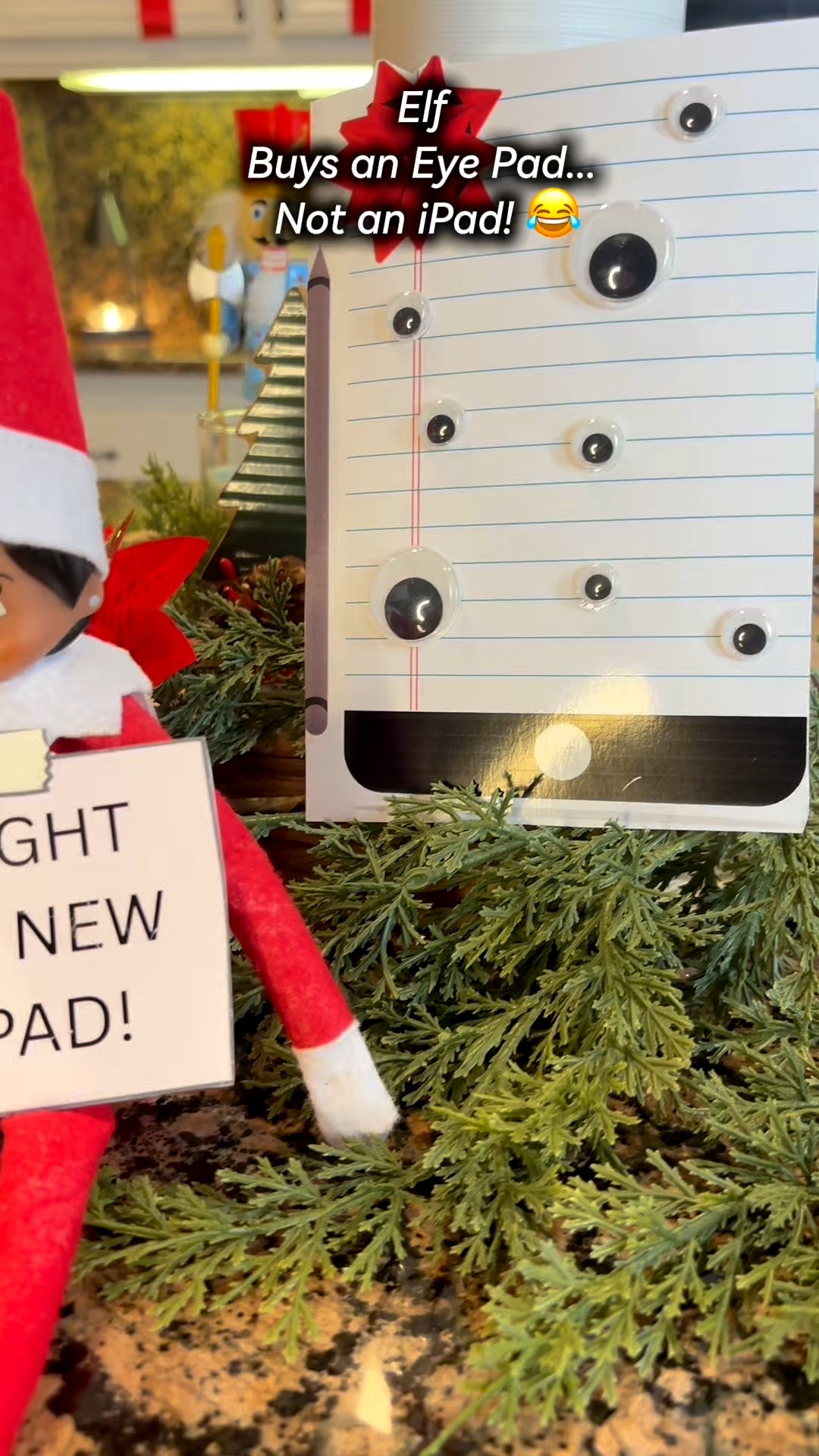 
Elf on the Shelf ‘Eye Pad’ Gift Setup – Budget-Friendly Holiday Humor

This viral Elf setup is a must for holiday content creators! Grab googly eyes, paper, and a red bow to recreate the funniest ‘Eye Pad’ gift of the season. Perfect for classroom setups or cozy home decor.

#LTKHoliday #ElfOnTheShelf #BudgetDIY #ChristmasPrank #EyePad #FunnyElfSetup #HolidayContent #LTKFinds #DIYChristmas
