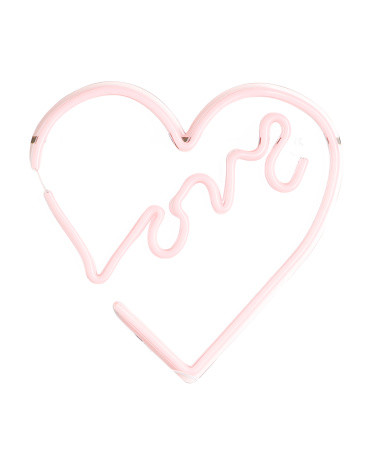 Love In Heart Wall Neon Led Sign | TJ Maxx
