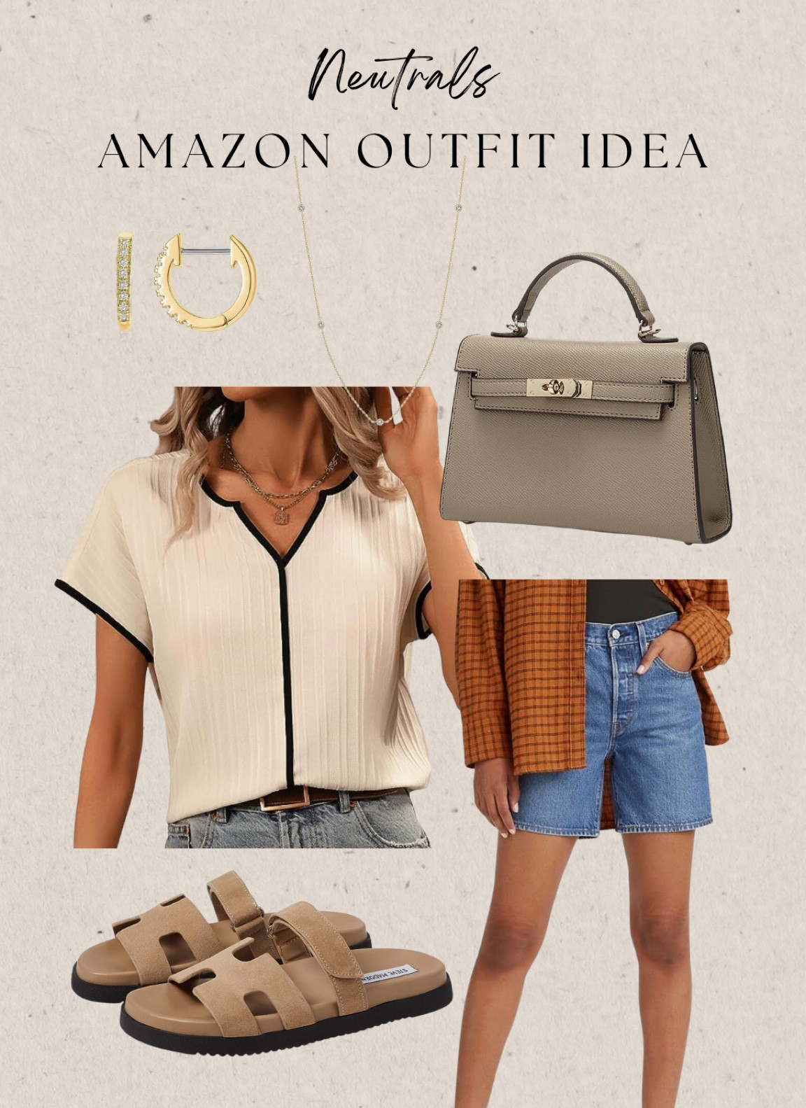 Hermes inspired shoes / designer look for less / Kelly dupe / neutrals outfit/ Levi’s denim shorts 

#LTKFind #LTKunder50 #LTKshoecrush