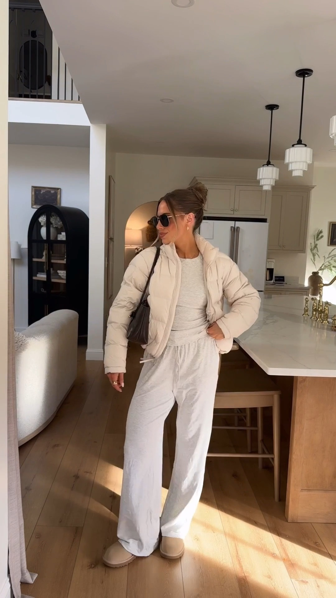 The best comfy pajama/lounge set! I love these because I can wear them to bed & to the grocery store 😅👏🏼 (wearing size small/long- they shrink in the wash FYI!) I’m 5’4” with looong legs for ref💗 

 

#LTKGiftGuide #LTKgrwm #LTKootd