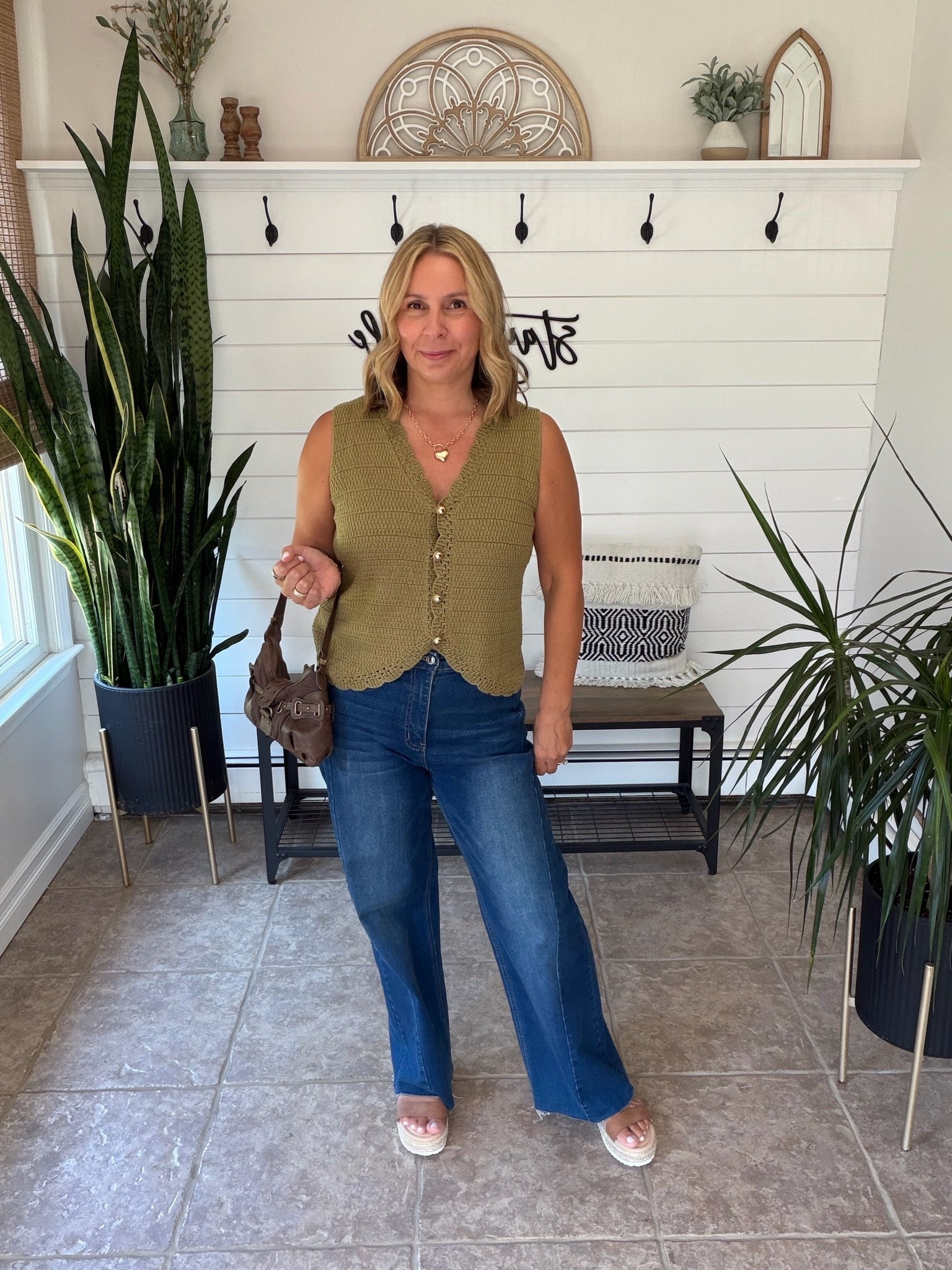 Summer outfits I'm wearing a medium in all and an 8 in the jeans.
Wedge sandals are tts date night outfit

#LTKOver40 #LTKSaleAlert #LTKMidsize