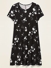 Printed Jersey-Knit Swing Dress for Women | Old Navy (US)