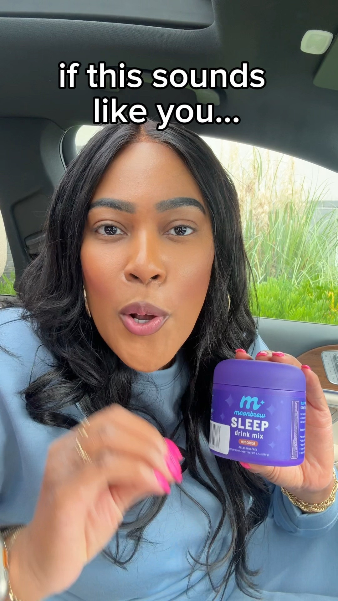 If you have trouble, falling asleep, you might want to try Moonbrew. Not only does it support you getting a good night sleep supports having better days. ￼