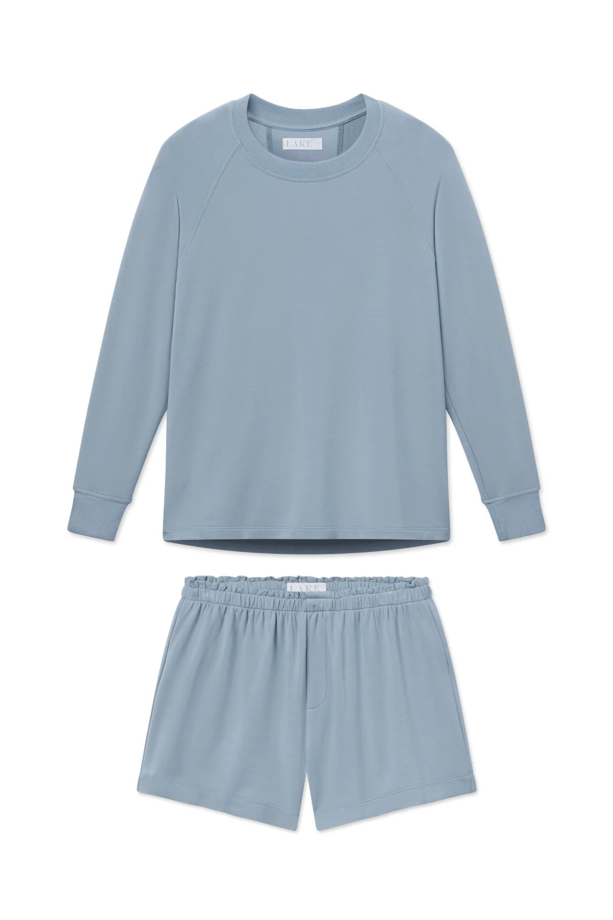 Relax Shorts Set in Dusty Blue | Lake Pajamas