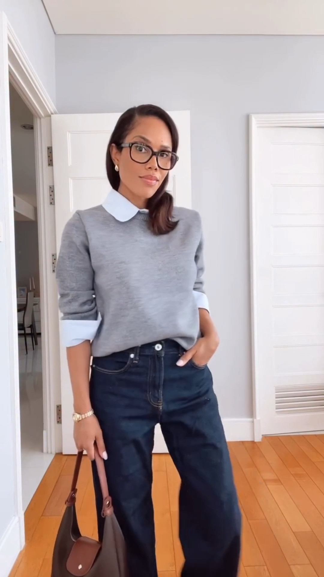 Fave kind of fit.🥰 #outfitinspo #outfitofthedayideas #sweaterandjeans #styleinspo #over40fashion