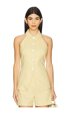 Veronica Beard Orlinda Vest in Chamomile from Revolve.com | Revolve Clothing (Global)