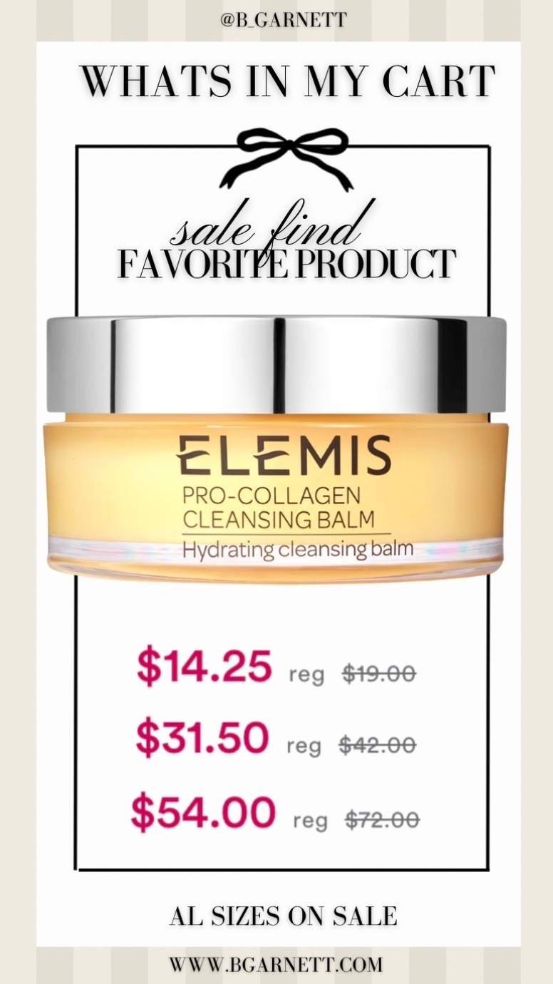 Sale allert (all sized discounted) 

Elemis cleansing balm | makeup remover | sale find | skincare

#LTKgrwm #LTKmorningroutine #LTKSaleAlert