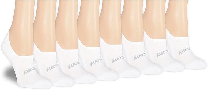 Saucony Women's 8 Pairs No Show Cushioned Invisible Liner Socks | Amazon (US)