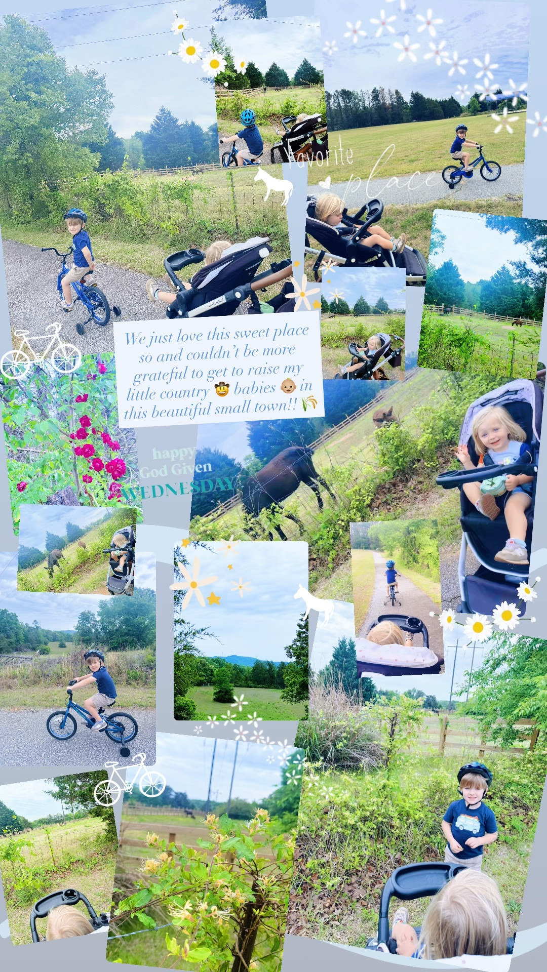 We just love this sweet place so and couldn’t be more grateful to get to raise my little country 🤠 babies 👶🏼 in this beautiful small town!! 🌾