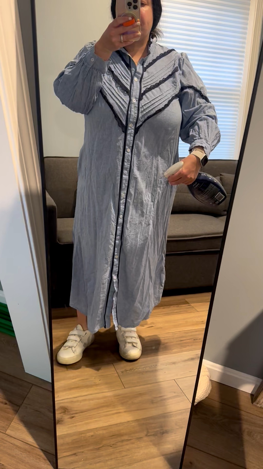 Take 2 OOTD 😂
Spilled coffee all over my dress so quickly changed and now frantically spraying wrinkle spray before we need to go to the bus stop! But, it always works! 

#LTKFindsUnder50 #LTKStyleTip #LTKShoeCrush